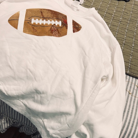 Women’s White Football Graphic Shirt - Picture 2 of 4